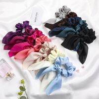 【CW】 2021 New Fashion Ears Print Color All-match Fabric for Elastic Hair Accessories Headwear