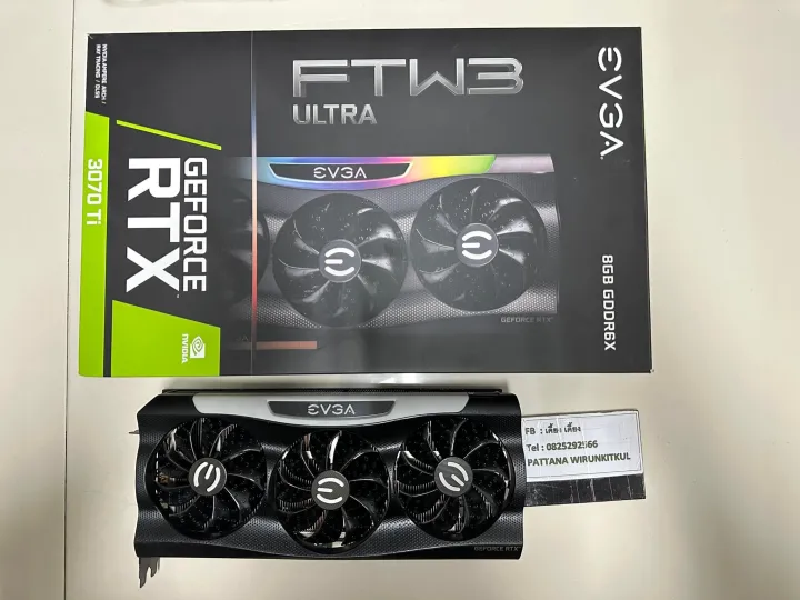 Rtx 3070 Ti Evga Ftw3 Ultra Gaming การ์ดจอมือสอง ประกัน Evga Taiwan ใหม่ๆสวยๆ Th