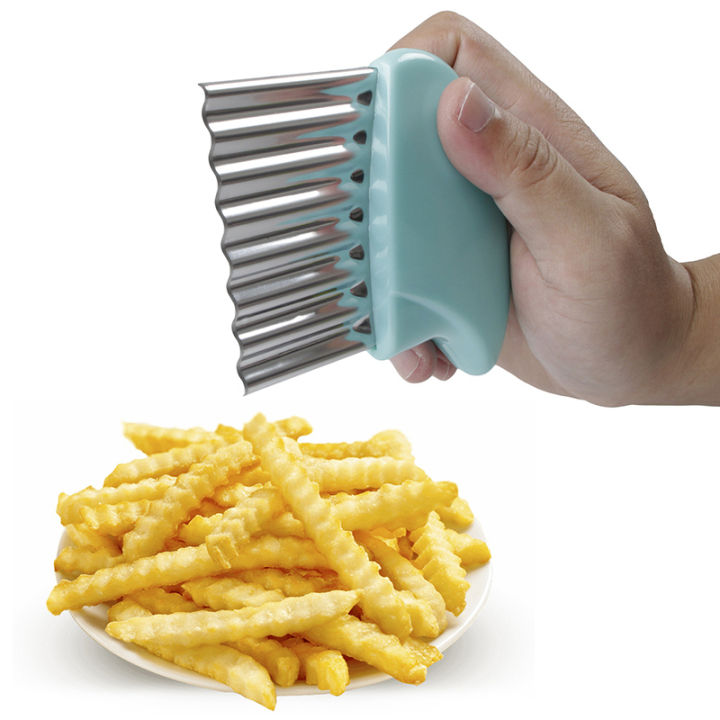 1pc Polyester Stainless Steel Potato Slicer, Potato Cutter For Kitchen