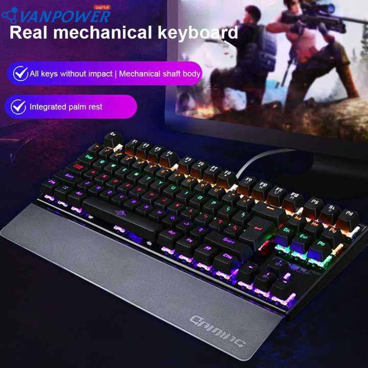 NKRO Gaming Keyboard Mechanical Blue Switch USB Backlit Wired Keyboard