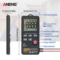 Aneng An303ดิจิตอลมินิ TRMS 4000จำนวนจอแสดงผล Dc/มาตรวัดแรงดันไฟฟ้า Ac Capacitance Ncv เครื่องทดสอบความต้านทานโอห์ม