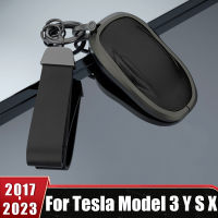 สำหรับ Tesla รุ่น3 Y X S 2017 2018 2019 2020 2021 2022 2023อลูมิเนียมรถพวงกุญแจกระเป๋าการ์ด Key Pack อุปกรณ์เสริม