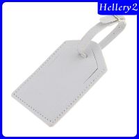 [HELLERY2] White Leather Luggage Tag Bag Tag Travel Accessories Suitcase Tag Name Card