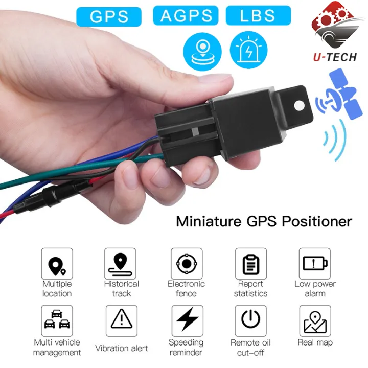Car GSM GPRS GPS Relay Tracker Anti-theft Cut Off Oil Real Time Monitor Tracking