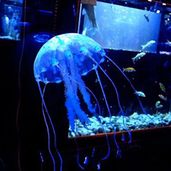 KPL Cute Glowing Effect Jellyfish Aquarium Floating Jelly Fish Tank