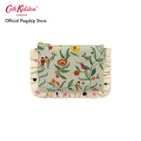 Cath Kidston The Frilly Pouch Summer Birds Green กระเป๋า กระเป๋าคล้องแขน กระเป๋าถือ กระเป๋าสีเขียว กระเป๋าแคทคิดสตัน