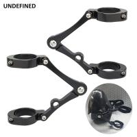 Motorcycle Headlight Bracket Mount Clamp 37-41Mm 49Mm 54Mm Fork Tube Holder Black For Harley Cafe Rsuitable Fo Acer Chopper Boer Universal