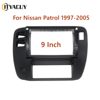 แผงหน้าปัดวิทยุติดรถยนต์9นิ้วสำหรับนิสสันพาโทรล2002-2004 (Y61) แผงหน้าปัดเครื่องเล่น GPS MP5แอนดรอยด์ฝาครอบสเตอริโอ2 Din
