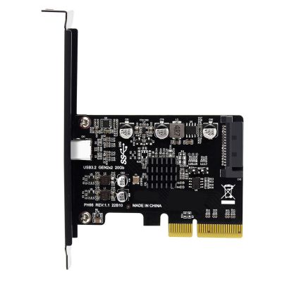 USB 3.อะแดปเตอร์2การ์ด PCI Express USB 20อะแดปเตอร์ Gbps USB การ์ด PCIE ชนิด C PCI-Express เพื่อ USB 3.2 Gen 2สำหรับ Windows/linux อะแดปเตอร์ FJK3825