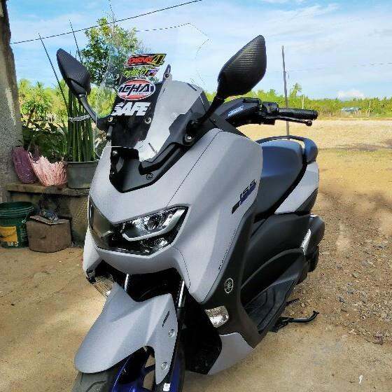 NMAX V2 VISOR Side MIRROR BRACKET SET w CLEAR SMOKE WINDSHIELD Lazada PH