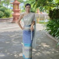 ♠❆ↂ  Dai Thai national costume web celebrity female suit covered five times that wipe a bosom Thai photo studio 2021 summer travel