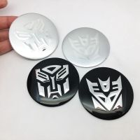 Auto parts 4pcs 56.5mm Car Wheel Center sticker logo Metal Nuclear Radiation Transformers Hub Cap Emblem Badge Accessories 1501