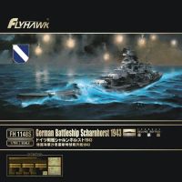 Flyhawk เรือรบเยอรมัน FH1148S 1/700ชุดอาคารชุดประกอบโมเดล1943