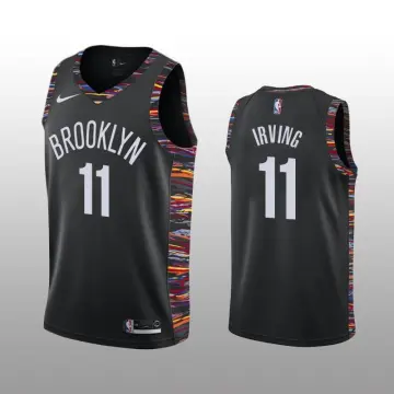 Buy the Nike Brooklyn Nets NBA #11 Irving Bed-Stuy Whie Jersey