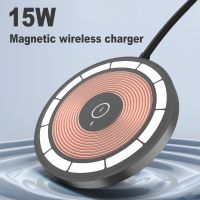 15W Magnetic Wireless Charger Transparent Macsafe For iPhone 14 13 12 Pro Max Mini Portable Phone Fast Chargeing For Samsung S23