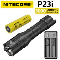 NITECORE P23i 3000ลูเมนไฟฉายยุทธวิธีพร้อมแบตเตอรี่ NL2150HPI ตามมาตรฐานภายในบรรจุภัณฑ์