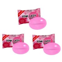 (เซ็ต 3 ก้อน) สบู่พิ้งค์เลดี้ Pink lady secret soap สบู่อนามัย ล้างจุดซ่อนเร้น กำจัดกลิ่น 30 กรัม