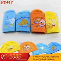 【CW】 cartoon Elastic Fabric Ears Hair Swim Pool Hat Kids Cap size for children