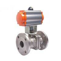 【hot】☍ஐ◑  3/4  Pneumatic Flange Acting Temperature cut-off ball valves