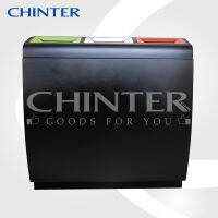 CHINTER F195 ถังขยะเหล็กพรีเมี่ยมเคลือบผงสี3ช่อง ใช้ภายนอกอาคาร มีที่ล็อคกันขโมย พร้อมส่งแล้ววันนี้