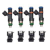 8x Fuel Injectors 60Lb 630Cc with Converter for 1.8T Turbo -A4 TT Golf EV14 0280158117 0280158298