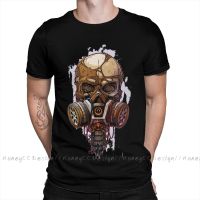 2021 New Arrival T-Shirt Human Skull With Gas Unique Design Shirt Crewneck Cotton For Men Tshirt