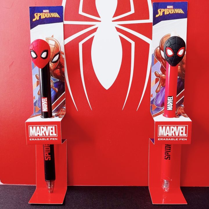 marvel-spider-man-erasable-pen-sm-1820-ปากกาลบได้-1-ด้าม-ปากกาลบได้-ลายการ์ตูน-สไปเดอร์แมน