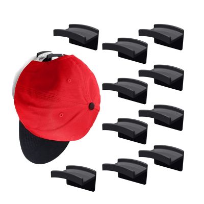 Adhesive Hat Hooks for Wall Mount for Baseball Caps, Hat Hangers Storage Organizer for