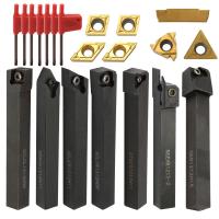 21PCS Multifunctional Solid Carbide Inserts Holder Boring Bar With Wrenches For Lathe Turning Tools