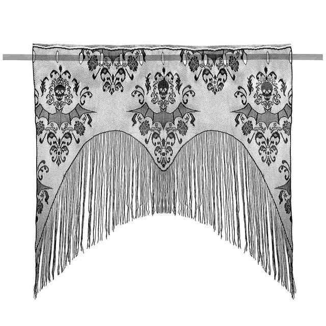 cw-๑-curtain-window-curtains-fringe-shades-wall-hanging-door-background-props-mantel-scarf