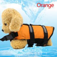 p5u7 Pet Reflective Stripe Dog Summer Swimming Life Jacket Safety Vest Swim Vest Flotation Puppy