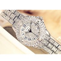 ✨Women Watch Bling Stainless Steel Quartz Rhinestone Crystal Wrist Watches✨Jam