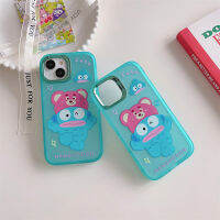 3D การ์ตูนน่ารักรูปหมีสตรอเบอร์รี่ปลาสีฟ้าสำหรับ IPhone 15 14 13 12 Pro Max เคสโทรศัพท์แฟชั่นความคิดสร้างสรรค์