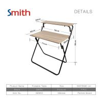 AjuShop-SMITH โต๊ะทำงานพับได้ รุ่น SENKO ขนาด 45x76x89 ซม. สีไม้ธรรมชาติ