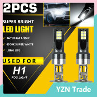 2ชิ้น H1 Led ไฟหน้าหลอดไฟชุดแปลงไฟต่ำสูง Super Bright 6500พัน14000lm สีขาว Ip68กันน้ำ【fast】