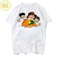 BIL Selling！！Captain Tsubasa 2019 Fashion Anime Print Funny Cotton 1 Short Sleeve Men White T-ShirtS-5XLเสื้อยืด