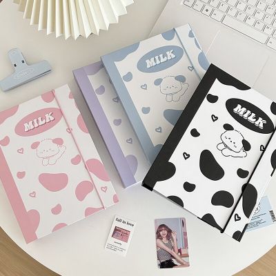 A5 Photo Storage Book Album Cover Without Inner Pages Folder Shell Cover Cow Dog Photo Card Collection Book Cover With Strap  Photo Albums
