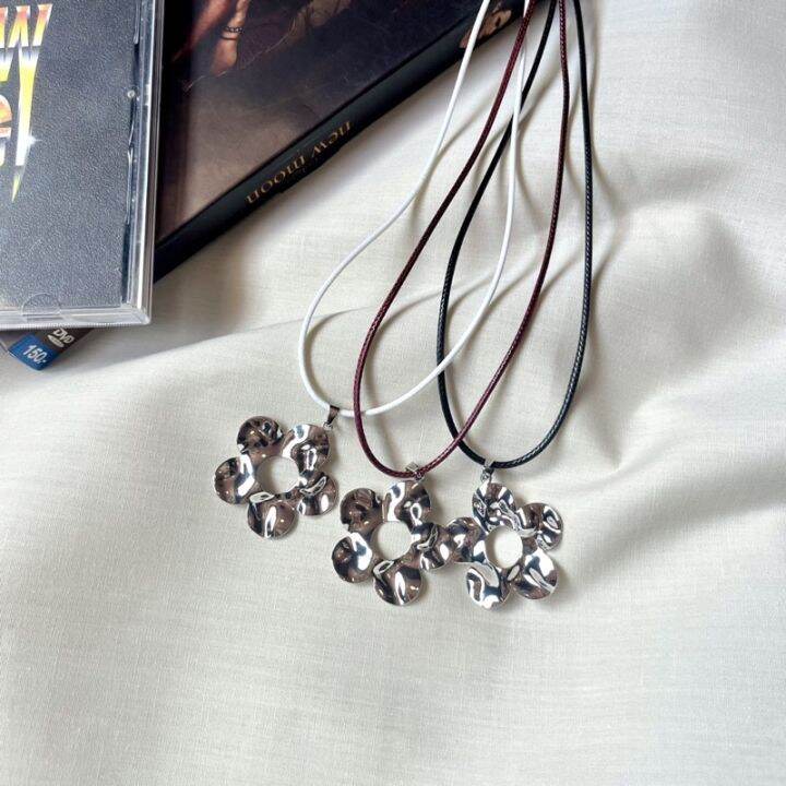 necklace-flower-luxy-สร้อยคอ-งานชุบแพลตตินั่มเเท้