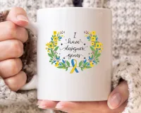 I Have Designer Genes Mug, Down Syndrome Awareness Coffee Cup For Down Syndrome Patient Warrior, Down Right Awesome Designer Gen