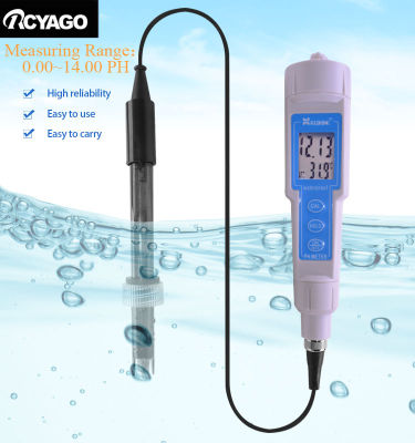 RCYAGO CT-6020A อาชีพ PH Meter Water PH Analyzer,ความแม่นยำ0.1พร้อม ATC, PH Tester สำหรับบำบัดน้ำเสีย,อาหาร