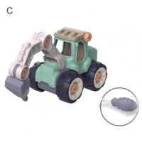 1 Set Creative Minuature Truck Loading Unloading Plastic DIY Truck ToyAssembly Engineering Car Set Kid Educational Toy Gifts DDJ