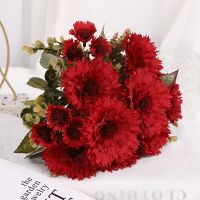 【YF】₪  1 bunch Artificial Gerbera SunFlower Wedding Decoration Bouquet Project Gardening