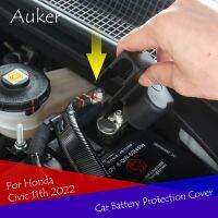 ♘♚ Car Battery Electrode Waterproof Dustproof Protective Cover Sticker For Honda Civic 11th 2022 Accessories