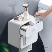 Perforated toilet tissue box  wall mounted waterproof toilet tissue box  tissue holder  toilet paper roll box tissue holder Toilet Roll Holders