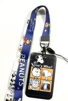 SNOOPY BWB ซองใส่บัตร ที่ใส่บัตร สายคล้องบัตร พร้อม สายคล้องคอ(2cm) ลาย SNOOPY B มีตุกตาเล็กแถม สำหรับบัตร5.5x8.5cm(body 7x11cm)สวยงาม งานสวย งานดี BY PMY  SHOP