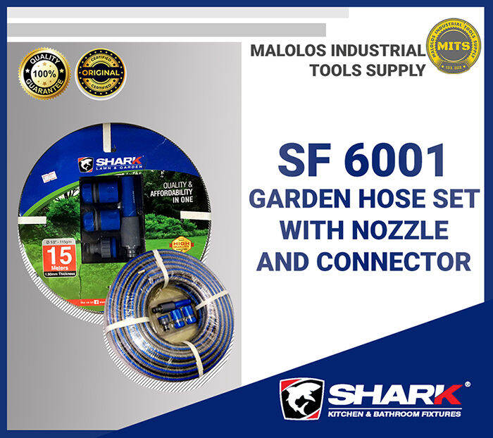 SHARK Garden Hose Set With Nozzle And Connector Lazada PH