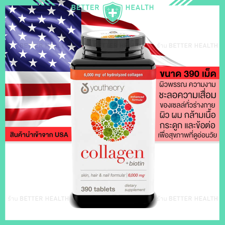 youtheory-collagen-6000-mg-ขนาด-390-tablets-คอลลาเจนอันดับ-1-ใน-อเมริกา