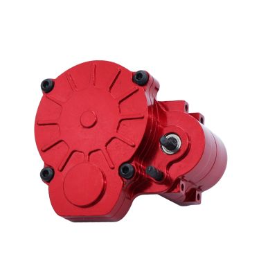 For FMS FCX24 Metal Gearbox Transmission Gear Box Gearbox with Steel Gear 1/24 RC Crawler Car Upgrade Parts Accessories, Red