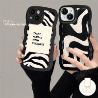 Art Zebra Pattern Case OPPO A16 A17 A15 A78 A95 A76 A54 A16K A12 A57 A7 A55 A96 A15s A74 A1K A5s A17K A53 A9 A5 A3s Reno 8T 5 8 7 6 A12E F9 A52 แถบไม่สม่ำเสมอฝาครอบขอบหยัก