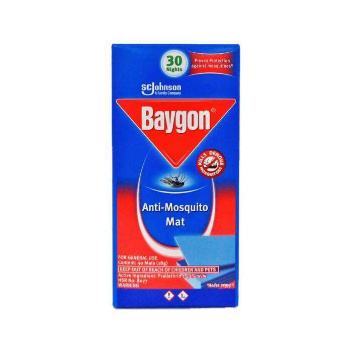 Baygon Mat AntiDengue Mosquitoes Refill (30s) Lazada PH
